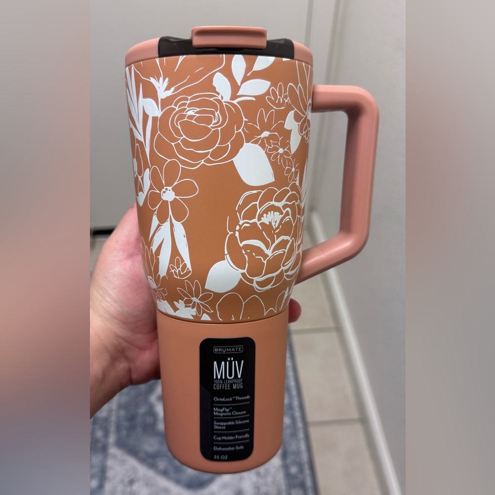 BrüMate Muv 35oz Tumbler, SANDSTONE BLOOM